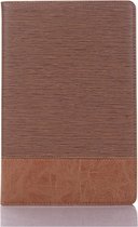 Shop4 - Samsung Galaxy Tab S5e Hoes - Book Cover Denim en Leer Bruin