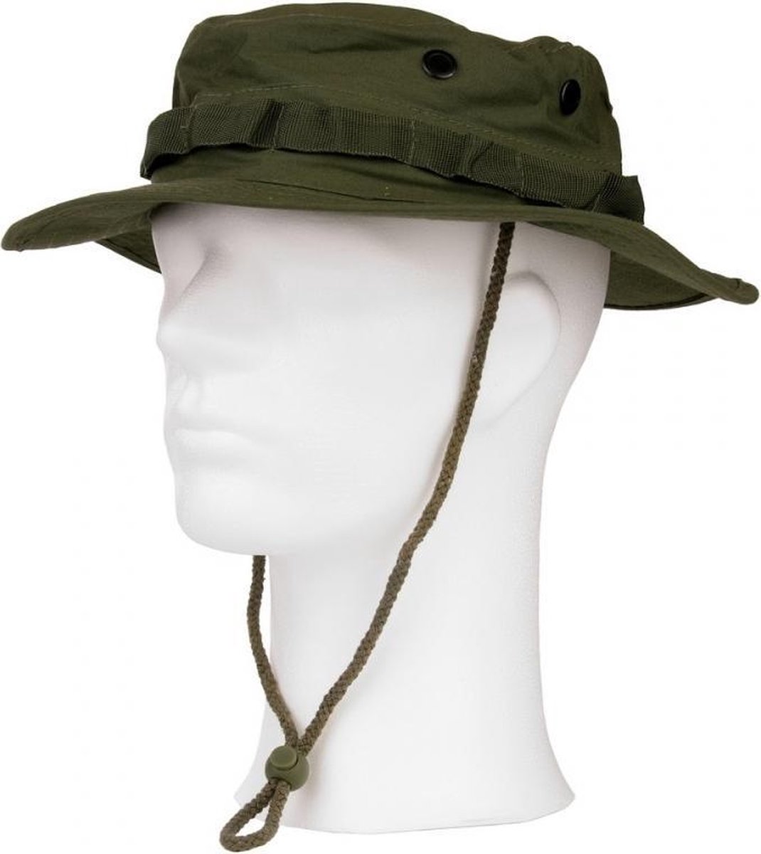 Groene bush hoed met extra drukknoop M (57)