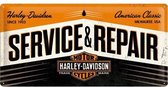 Harley-Davidson Service & Repair Metalen Wandplaat 50x25cm