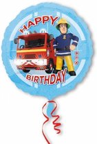 Fireman Sam Helium Ballon Happy Birthday 43cm leeg