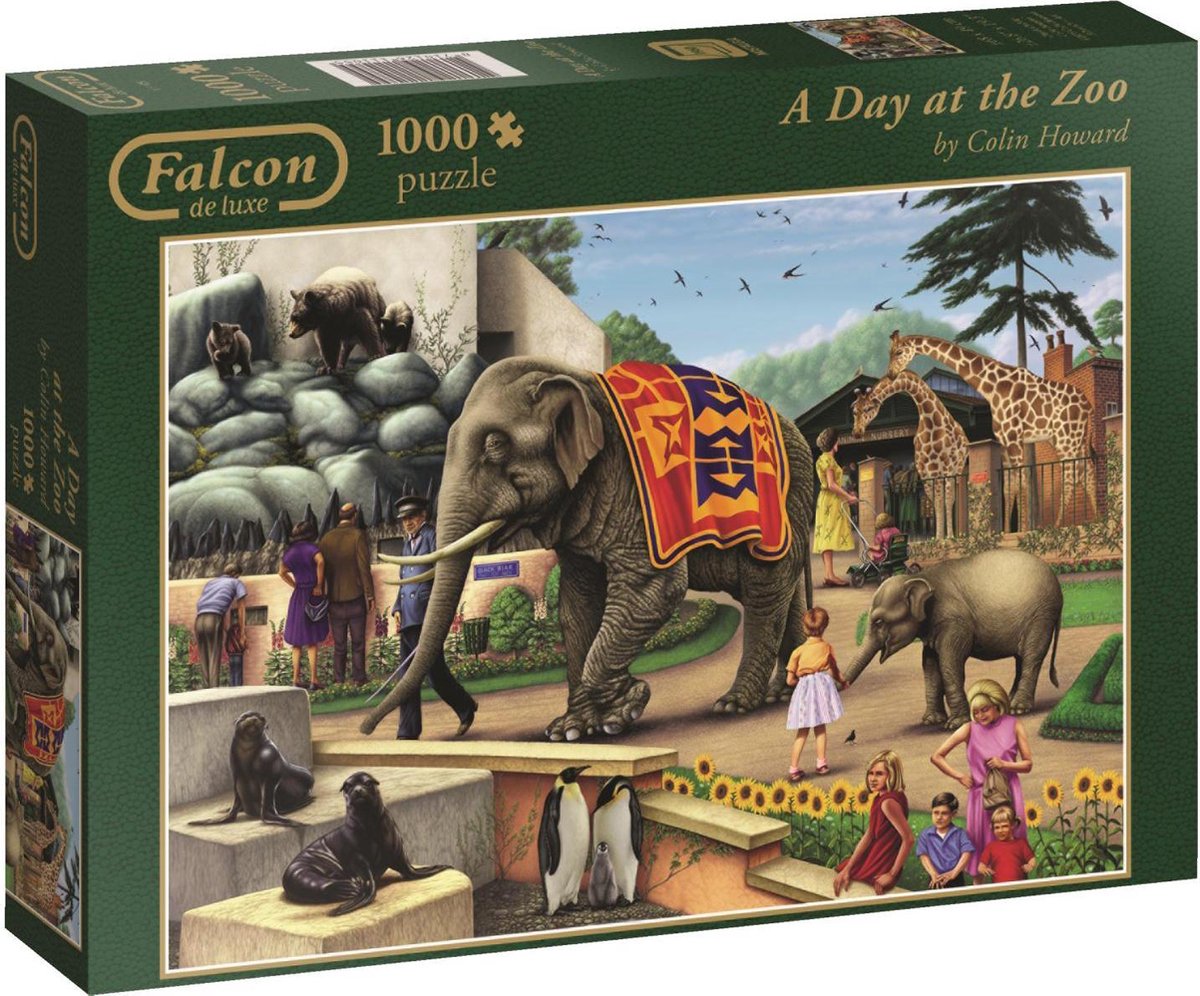 Falcon puzzel A Day at the Zoo - Legpuzzel - 1000 stukjes | bol.com