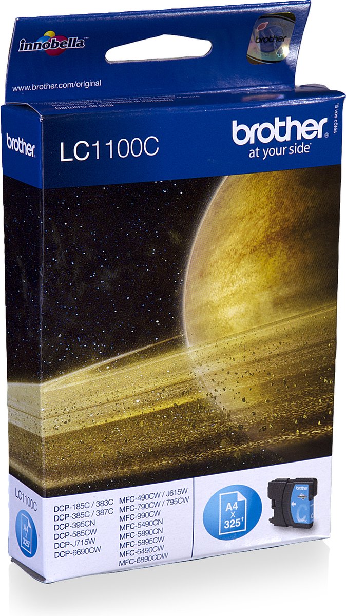 Brother Inkt - LC-1100C Cyaan