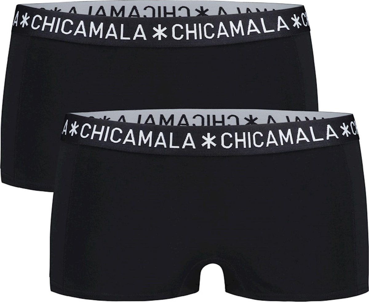 Bloemlezing Geniet komen ChicaMala - Dames 2-Pack Basic Boxershorts Zwart - M | bol.com