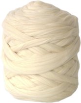 Wollen deken NATUREL IVORY / woondeken / plaid XXL merino wol - 150 x 200 cm - HANDGEMAAKT