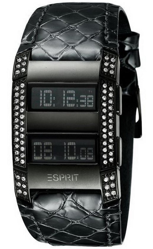 | ESPRIT Dames horloge digitaal - Viva Centauri Black - ES101242004