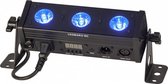 Ibiza Light - DMX-BESTUURDE RGBW LED BAR MET 3 LED en AFSTANDSBEDIENING