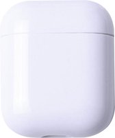 KELERINO. Plastic Hard Case Cover Hoesje geschikt voor Apple Airpods 1 & 2 - Wit
