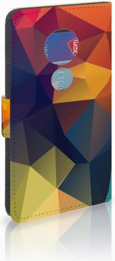 Coque pour Motorola Moto G7 Play Coque Téléphone Couleur Polygon