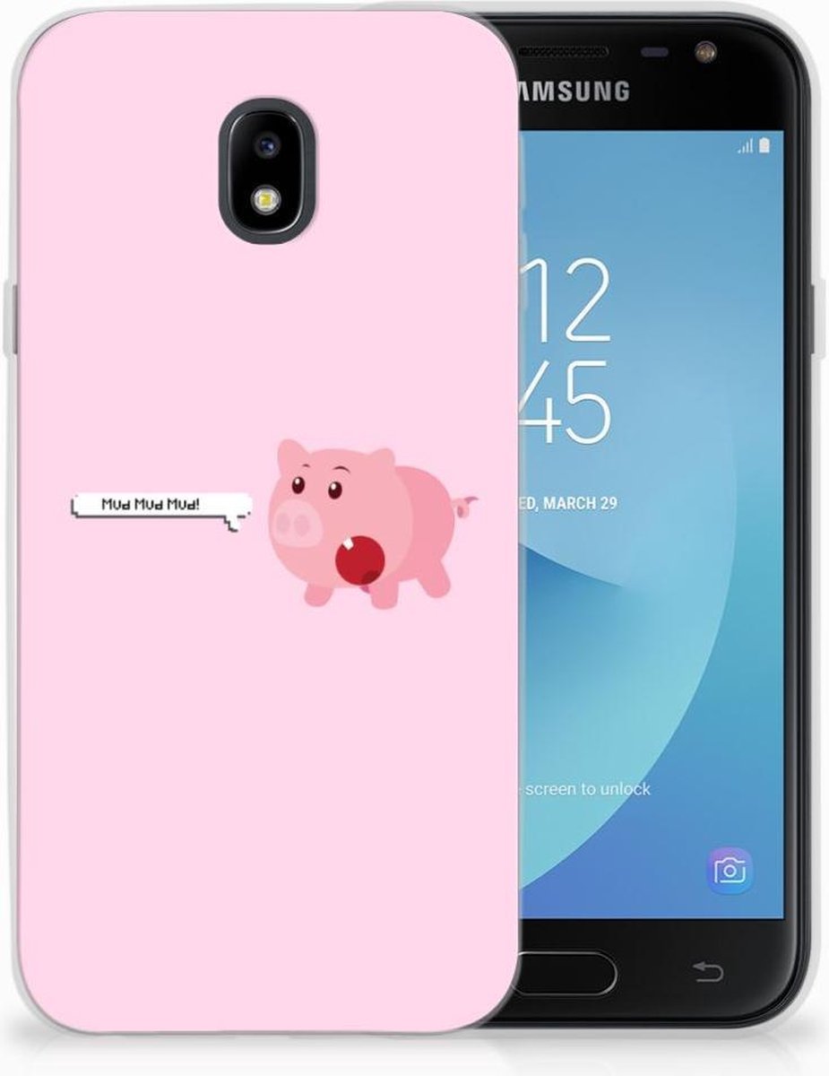 Samsung Galaxy J3 2017 Telefoonhoesje met Naam Pig Mud