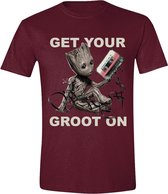 Guardians of the Galaxy Vol 2. - Get Your Groot On T-Shirt - Rood - L