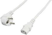 Valueline - Schuko - C13 Kabel - wit - 5 meter