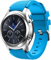 KELERINO. Siliconen bandje geschikt voor Samsung Galaxy Watch (46mm)/Gear S3 - Licht Blauw