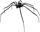 WIDMANN - Zwarte spin decoratie 110 cm