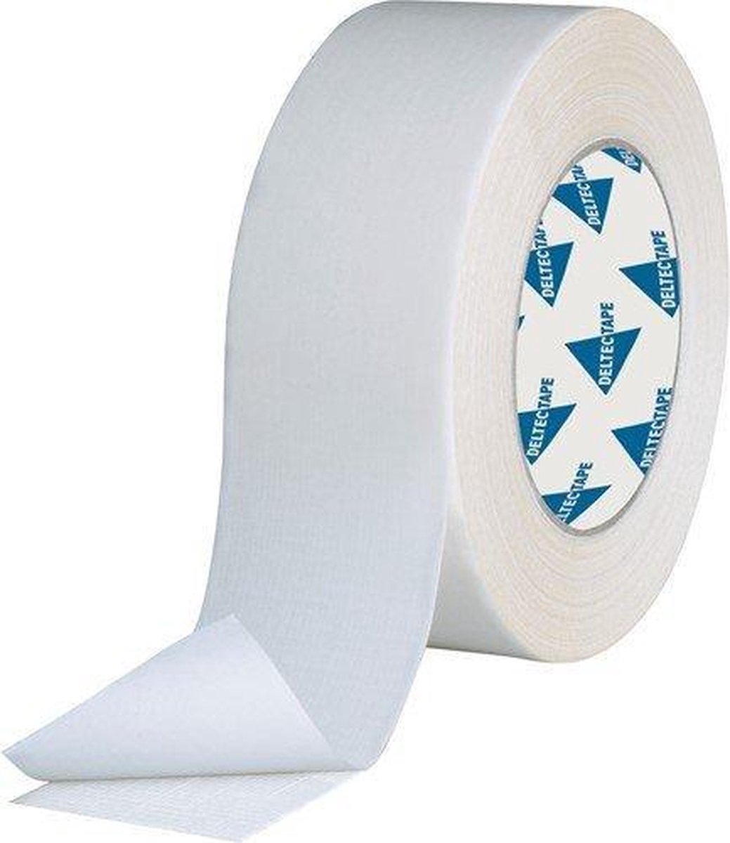 Deltec Dubbelzijdige linnen Tapijttape 50mm x 25m