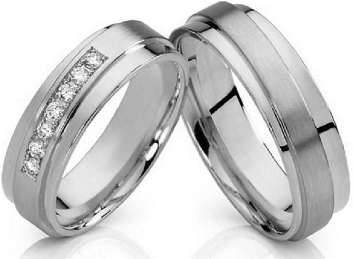 Jonline Prachtige Titanium Ringen voor hem en haar | Vriendschapsringen | Trouwringen |Relatieringen - Jonline