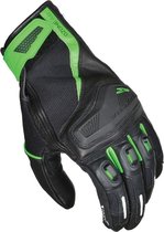 Macna Ozone Black Green Motorcycle Gloves L