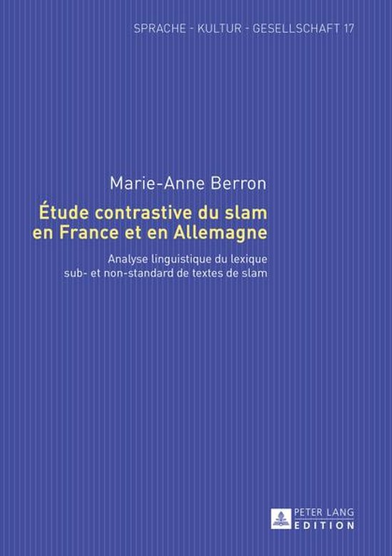 Sprache – Kultur – Gesellschaft 17 - Étude contrastive  ... - cover