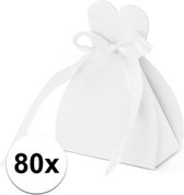 80x Bruiloft kado doosjes bruid