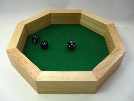 Afbeelding van het spel Dobbelbak achthoekig, hout