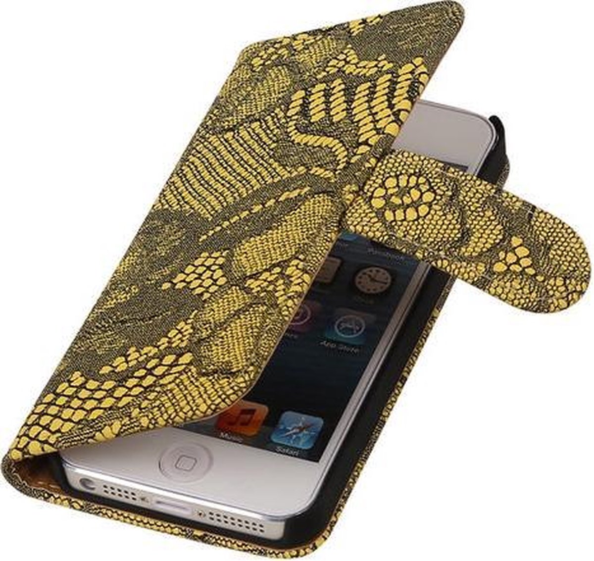 Geel Lace 2 booktype wallet cover hoesje voor Apple iPhone 6 Plus / 6s Plus