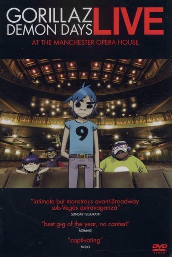 Cover van de film 'Gorillaz - Demon Days Live'