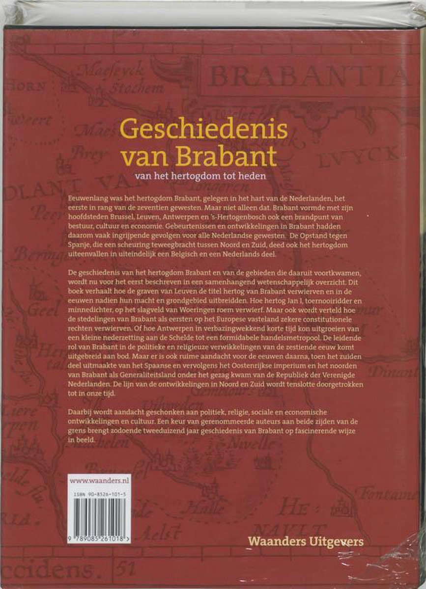 Geschiedenis Van Brabant Ned Ed - back cover