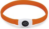 Beeztees Safety Gear Glowy - Halsband Hond - Oranje - 65x2,5 cm
