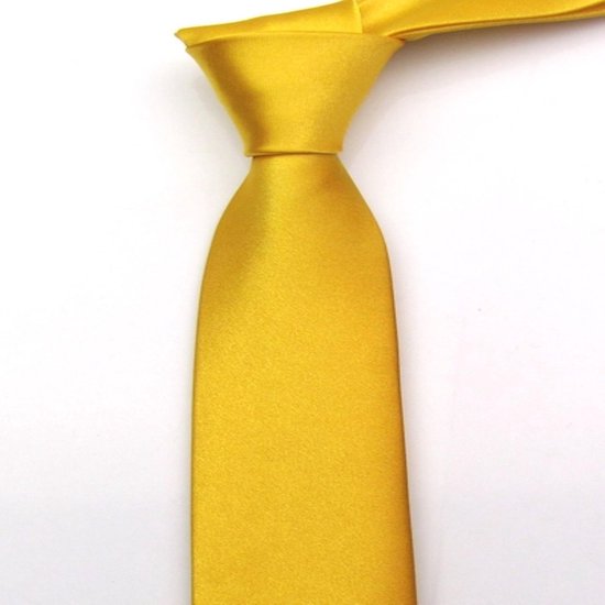 Luxe Stropdas - Tie - Goud 145X5 cm - Polyester - Kostuum - Pak - Das -  Plastron - Gala | bol.com