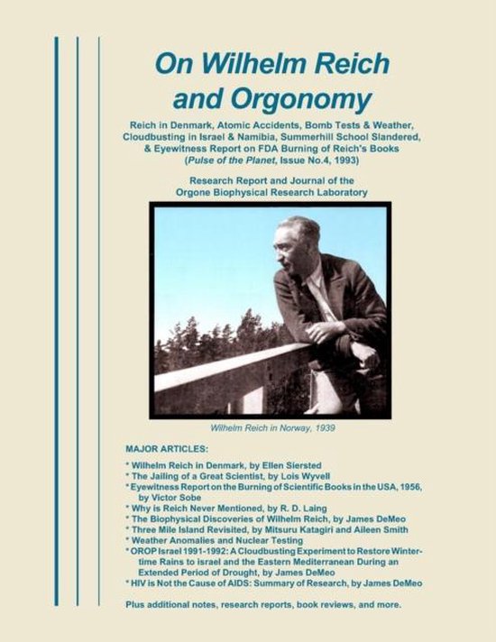 On Wilhelm Reich and Orgonomy - cover