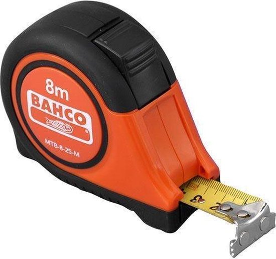Bahco MTB-8-25-M Rolmaat - magnetisch - 8m x 25mm | bol
