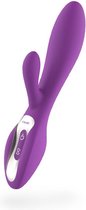 Softs – Vibrator - G-spot & clitoris stimulatie -  USB oplaadbaar - 100% waterdicht - 20 cm - Paars