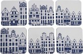 &Klevering - Onderzetters - Amsterdam - 6 stuks