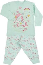 Fun2Wear Unicorn Pyjama - Groen - Maat 62