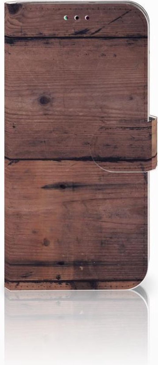 Samsung Galaxy A40 Book Style Case Old Wood
