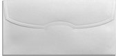 Luxe envelop zilver 11 x 22 cm 50 stuks