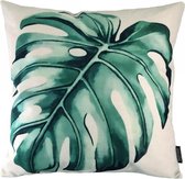 Monstera Leaf Kussenhoes | Katoen/Linnen | 45 x 45 cm