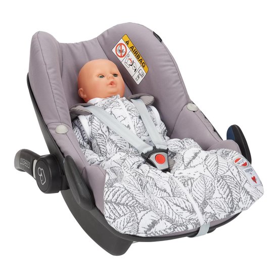 Lodger Baby slaapzak - Hopper Botanimal - Ivoor - Lange mouw - 50/62