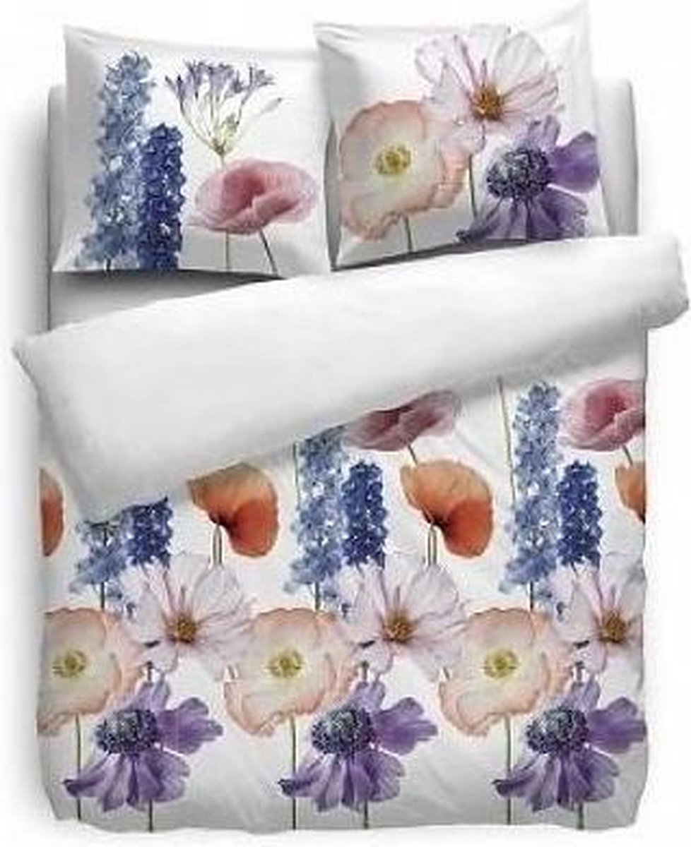 HNL Pure Cotton Flower Field - Multi - afmeting 140x200/220 + 1 kussensloop