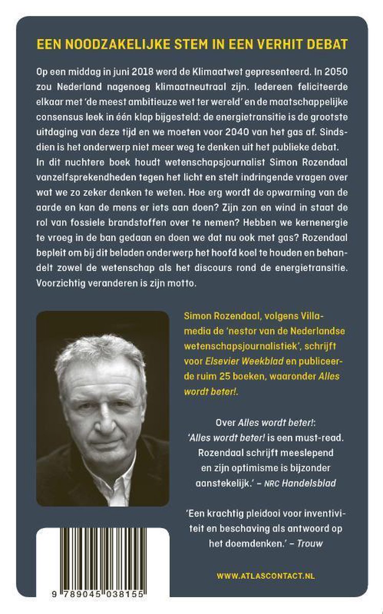 Warme aarde, koel hoofd - back cover