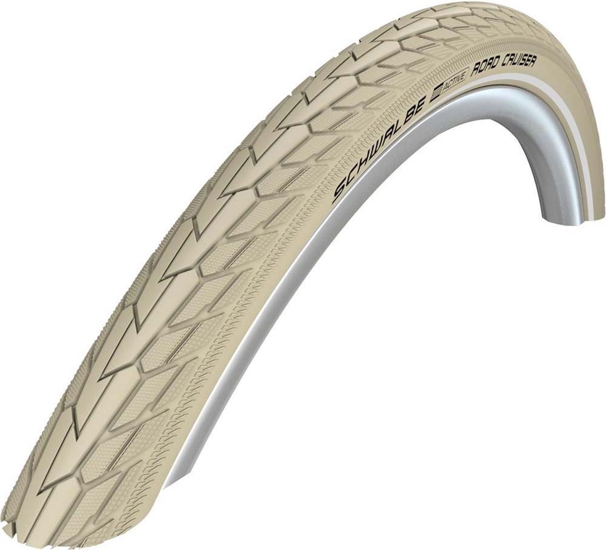 Schwalbe Road Cruiser Active 26 x 1.75 draad creme-reflex  47-559 | 26 x 1.75