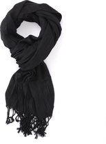 Zwarte sjaal - Dunne Sjaal - Stijlvolle shawl voor buiten en binnen