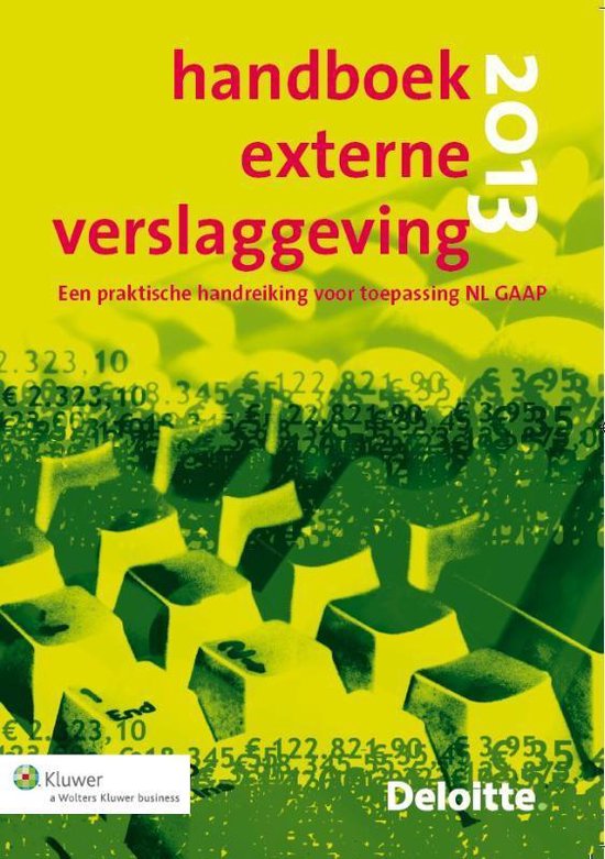 Cover van het boek 'Handboek Externe Verslaggeving  / 2013'