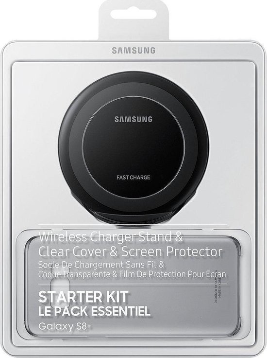 Samsung draadloze kit (cover+SP+inductielader+ kabel) - zwart - Samsung S8  Plus | bol.com