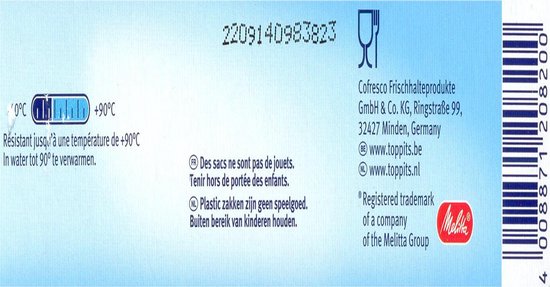 Toppits Diepvrieszakken 3 Liter 30 Stuks Per Doos 6 Doosjes Bol Com