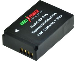 ChiliPower LP-E12 accu voor Canon - 1100mAh