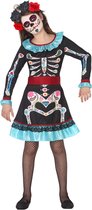 Dia de los Muertos kleurrijk skelet kostuum voor meisjes - Verkleedkleding