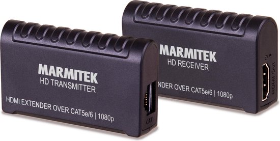 Marmitek HDMI Extender over 1 CAT5e/CAT 6 kabel - MegaView 63 - PoC (Power over Cable) - 40 m - 1080p Full HD, DVI, EDID en HDCP