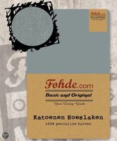 Fohde Hoeslaken Katoenen hoeslaken - 80 X 200 cm - Antraciet