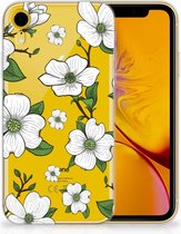 TPU-siliconen Hoesje Geschikt voor iPhone Xr Design Dogwood Flowers