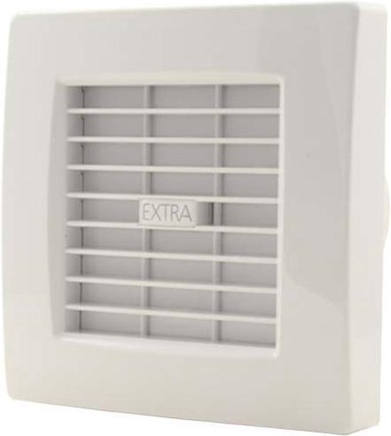 100mm Badkamer Ventilator met Timer - Witte Stille Afzuigventilator - Badkamerventilator - Muurventilator voor Keuken, Garage, Toilet